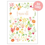 BC187 Floral Farewell Big Card